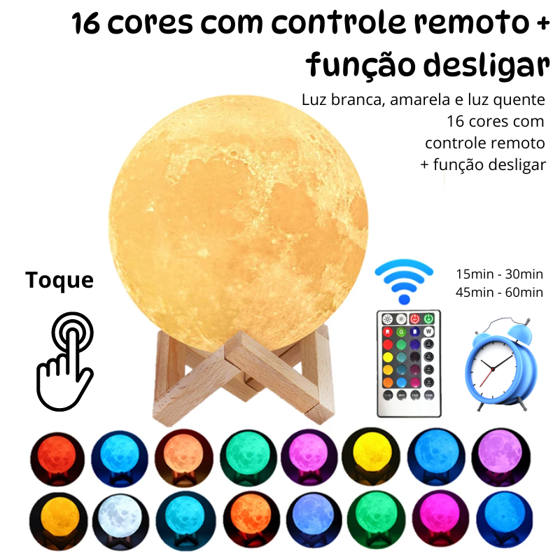 Lua 3D personalizada - Decoração