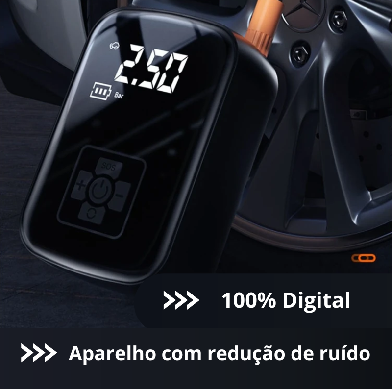 Compressor de ar elétrico Compass sem fio - Digital auto