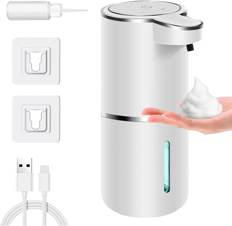 DIspenser de sabonete líquido automático inteligente - USB recarregável com ajuste de quantidade